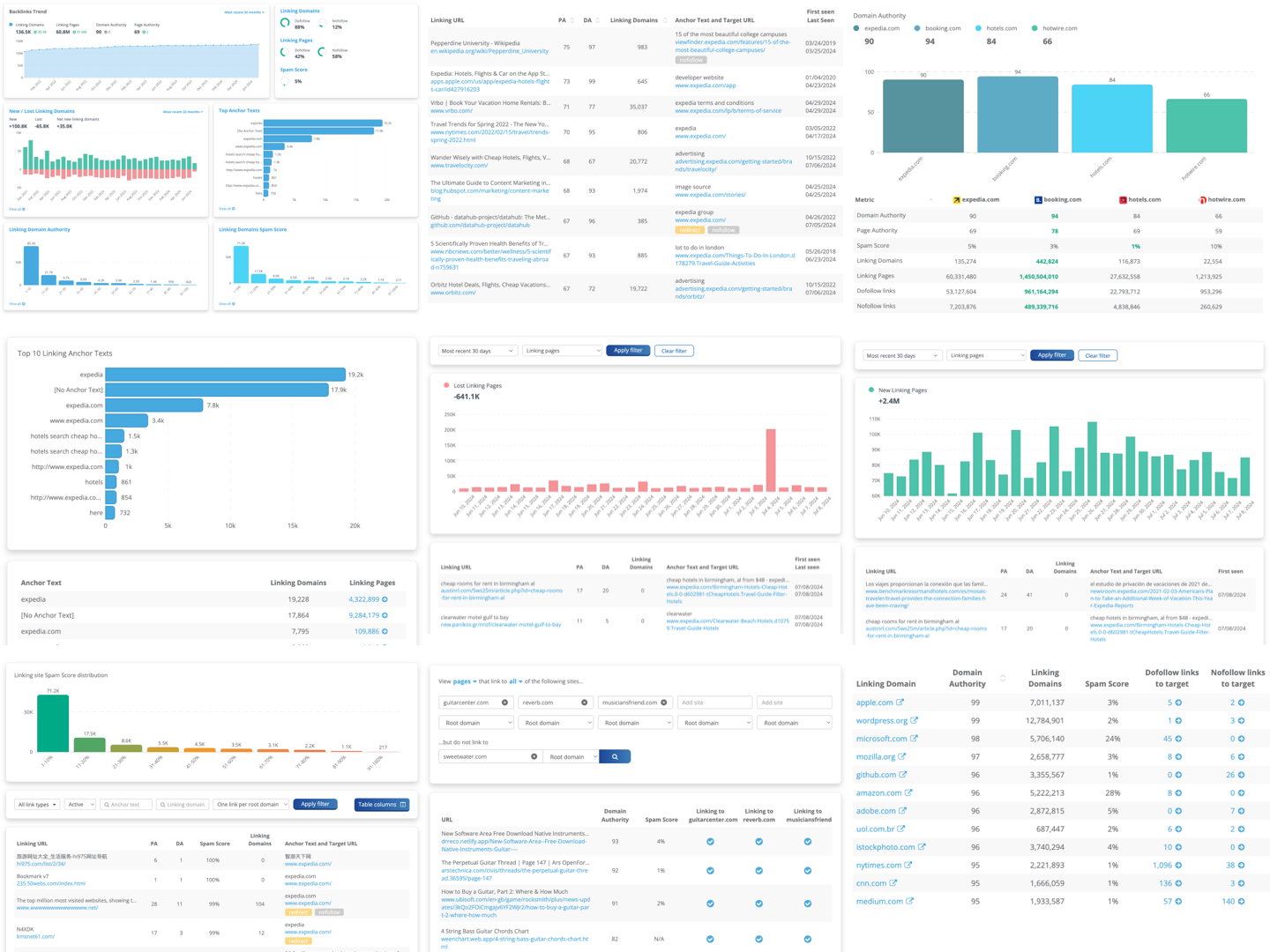 Dragon Metrics backlink reports